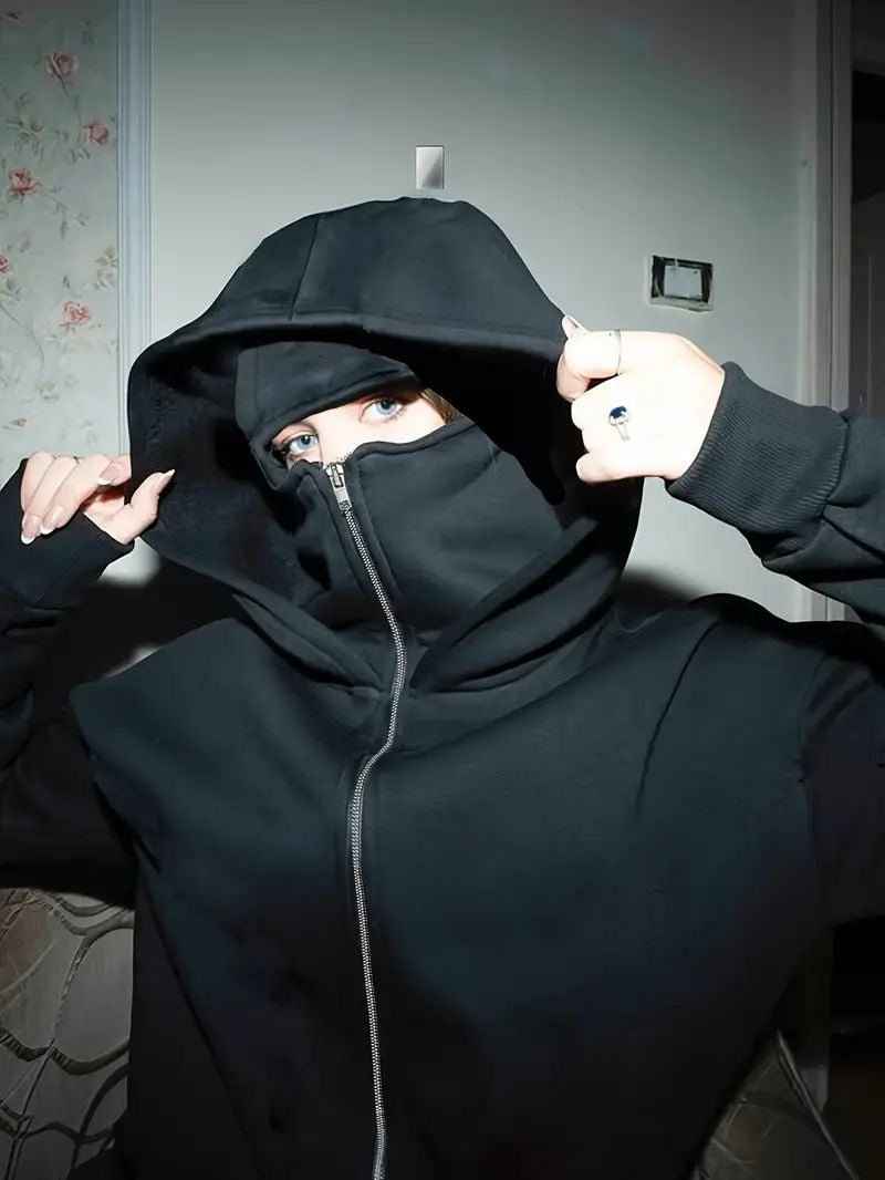 Balaclava Hoodie - Full Zip Streetwear Hoodie