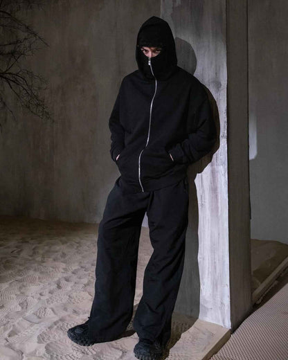 Balaclava Hoodie - Full Zip Streetwear Hoodie